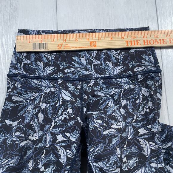 Lululemon Wunder Under Crop Leggings High Rise 21" Blue Luxtreme Women's 4 - Picture 10 of 11